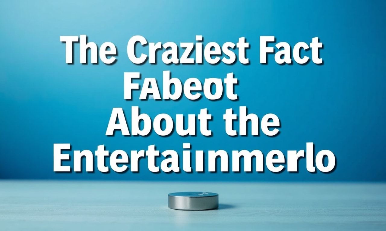 Eğlence Dünyasının En Çılgın Gerçekleri