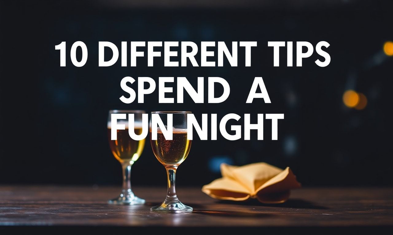 Eğlenceli Gece Geçirmek İçin 10 Farklı İpuçları