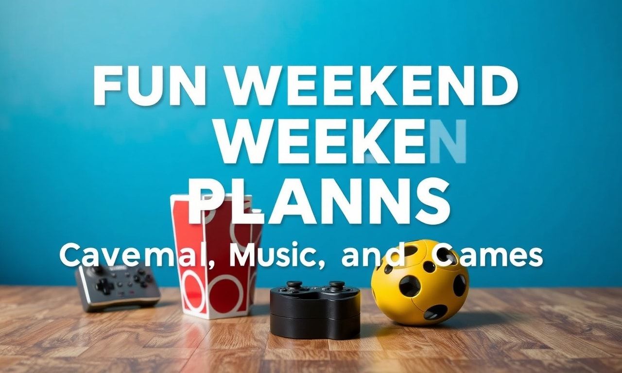 Eğlenceli Hafta Sonu Planları: Sinema, Müzik ve Oyunlar İle Dolu Günler