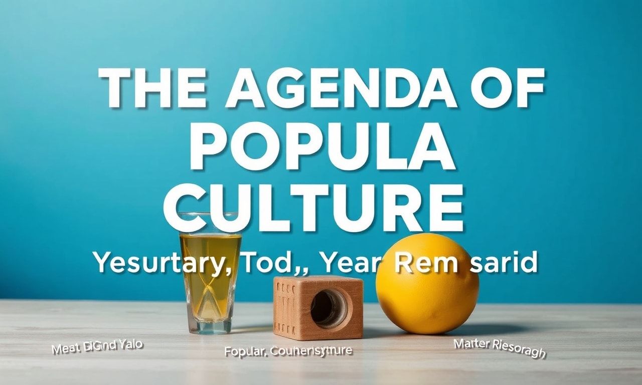 Eğlencenin Dün, Bugün ve Yarın: Popüler Kültürün Gündemi