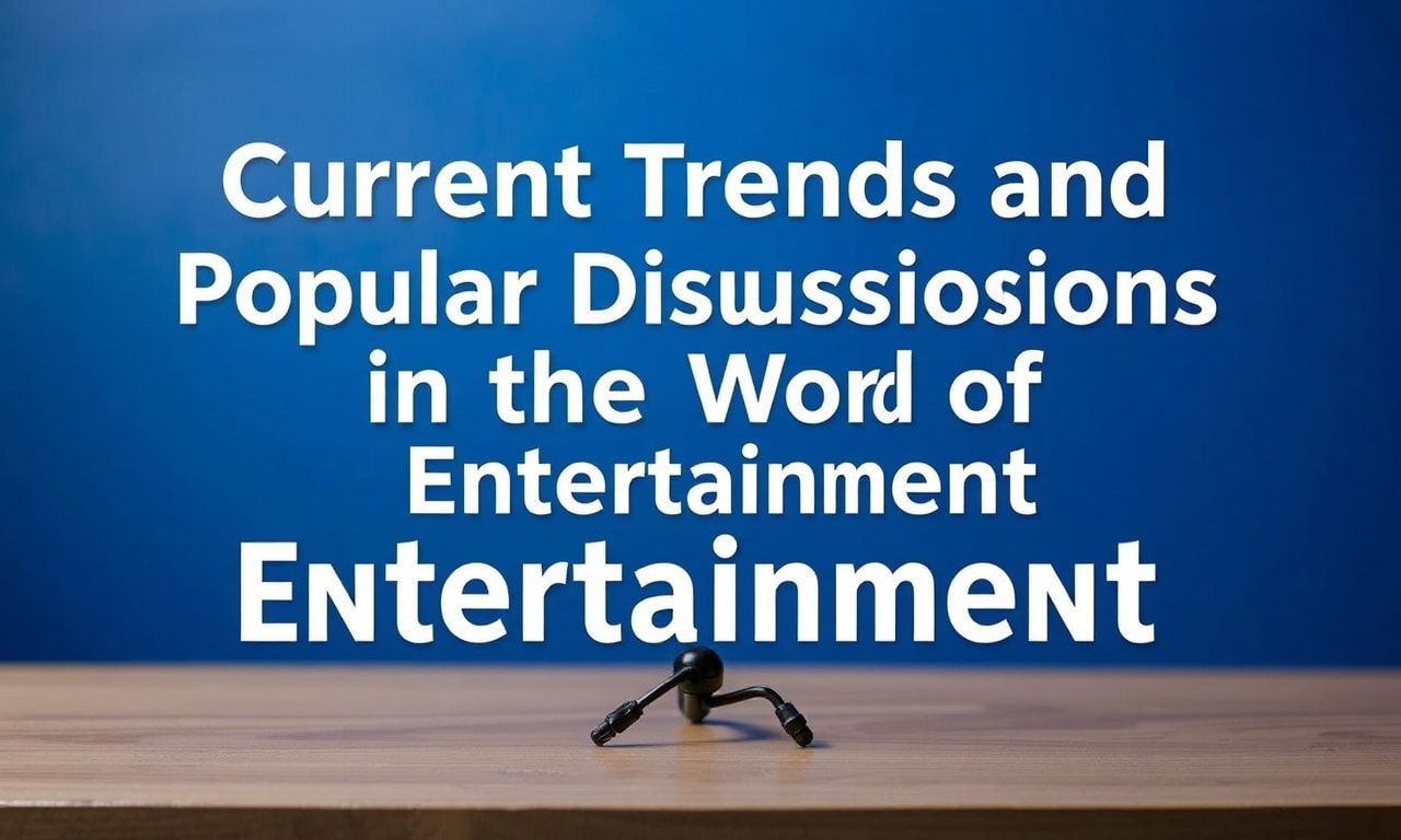 Eğlencenin Dünyasında Güncel Trendler ve Popüler Tartışmalar