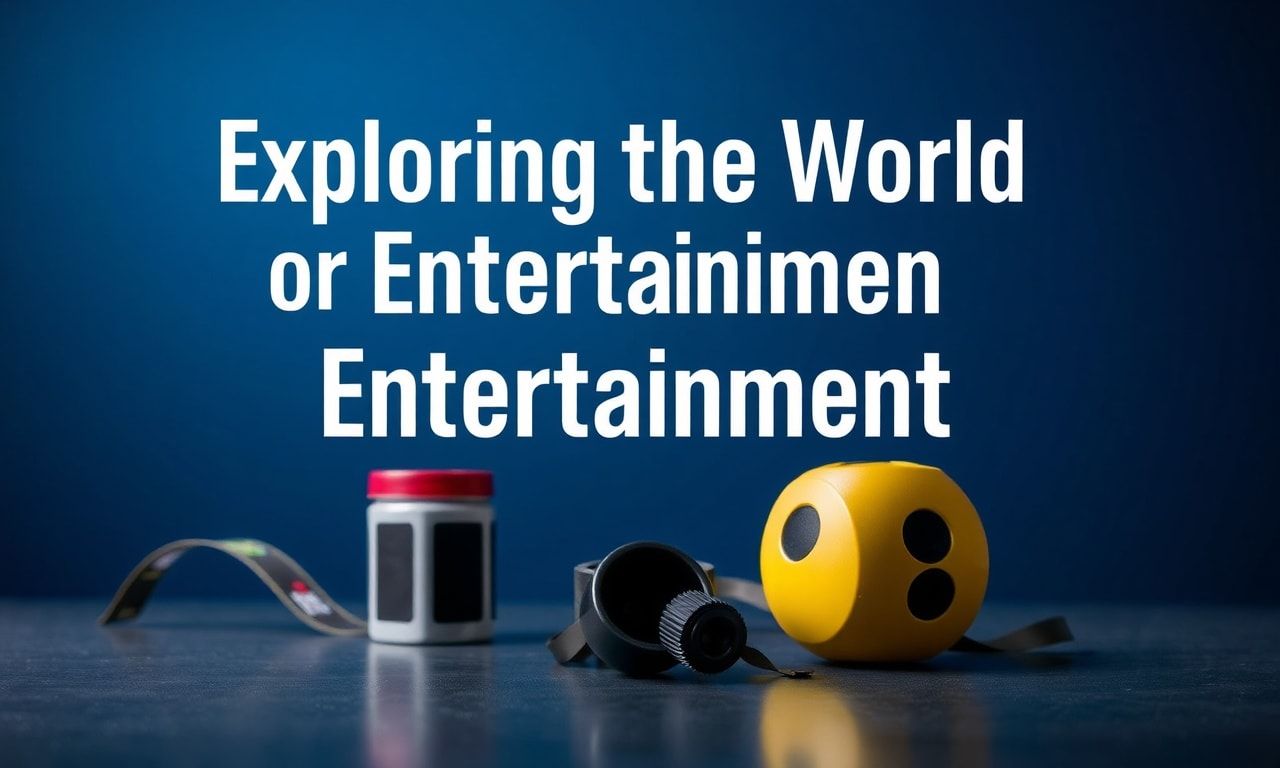 Eğlencenin Dünyasında Gezinti: Sinema, Müzik, Oyunlar ve Daha Fazlası