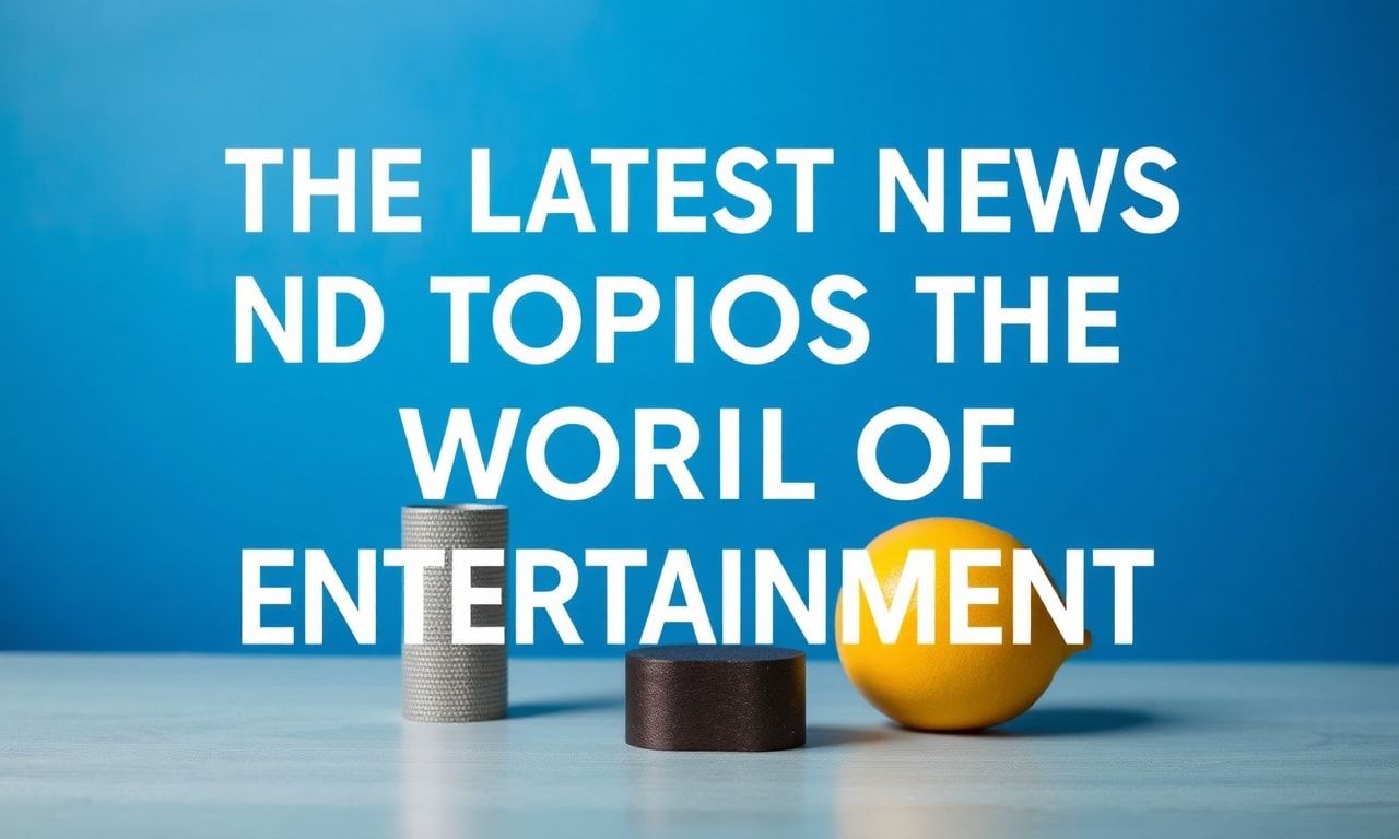 Eğlence Dünyasının En Güncel Haberleri ve Gündemleri